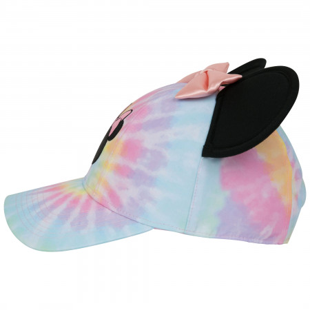 Disney Minnie Mouse Tie Dye Cap with 3D Ears and Bow